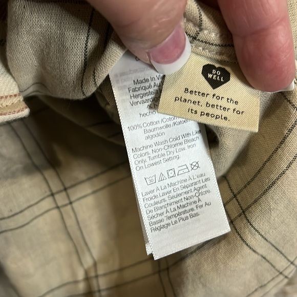 Madewell perfect fit size small flannel shirt - Picture 3 of 5